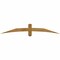 Ekena Millwork Bellingham Rough Sawn Timber Gable Bracket, Western Red Cedar, 72"W x 12"H x 4"D x 4"F, 4/12 Pitch GBW072X12X0404BEL00RWR - alternate 1